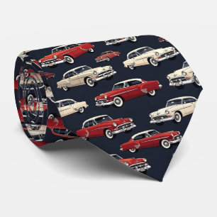 Gravata Carro Retro dos Anos 1950