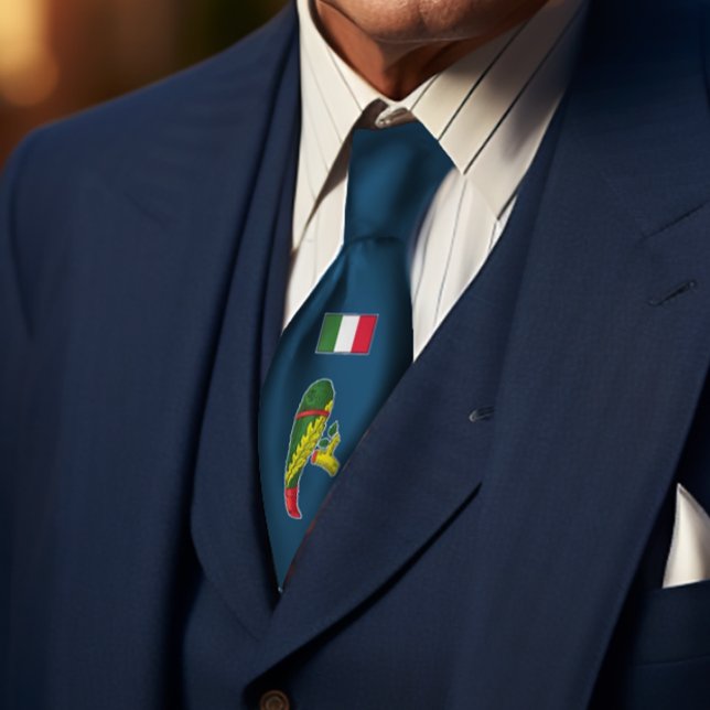 Gravata Cartão italiano siciliano Ace de Clubs Nostalgia A (Ace of Clubs Italian 
Blue Tie)