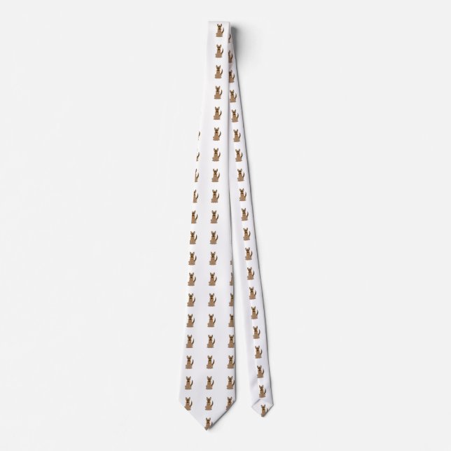 Gravata Cartoon de cães German shepherd incrível (Frente)