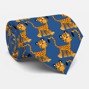 Gravata Cartoon Insouciente Bonito Cheetah Tie