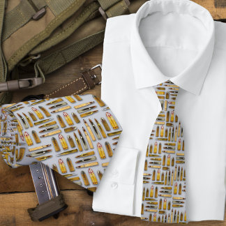 Gravata Cartuchos de bala de munição preta