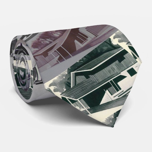 Gravata Casa moderna do meio século da novidade 1959 (Rolled)