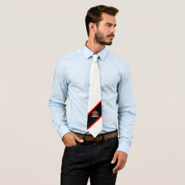 Gravata Casaco de armas de Trinidad e Tobago em Branco