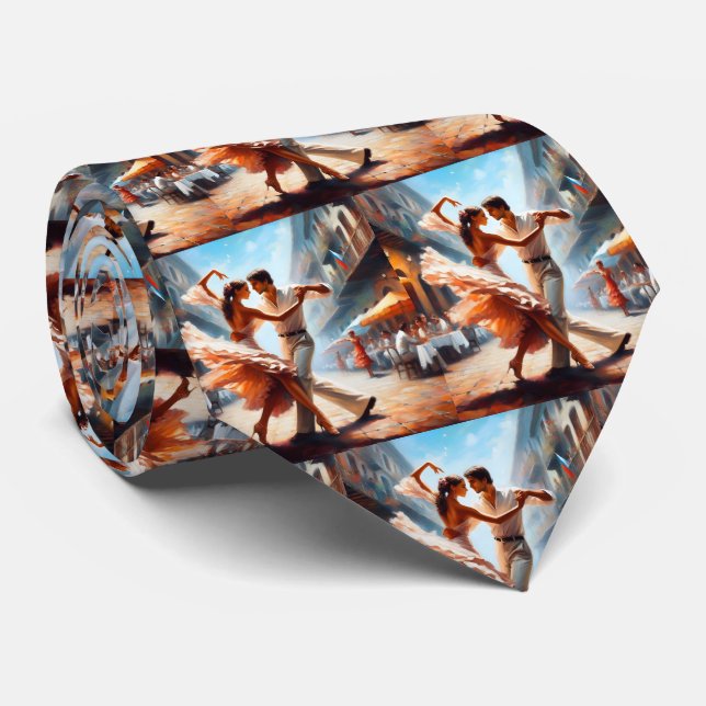 Gravata Casais de dança de salão Banda de música (Rolled)