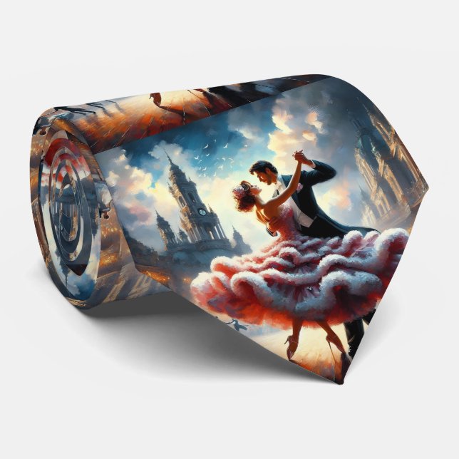 Gravata Casais de dança de salão Banda de música (Rolled)