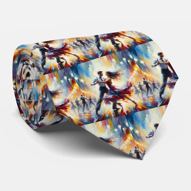 Gravata Casais de dança de salão Banda de música (Rolled)