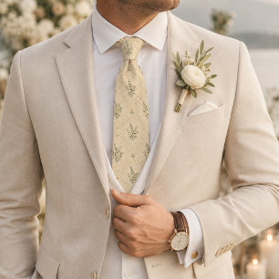 Gravata Casamento Botânico com Creme de Manteiga de Luxo
