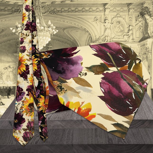 Gravata Casamento com Sun e Vinho Dourado Colar (Criador carregado)