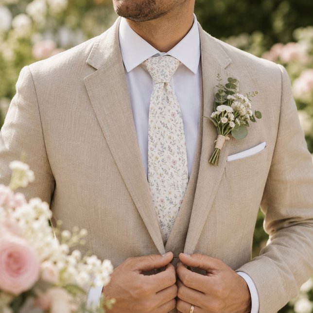Gravata Casamento de Jardim de Flores Silvestres Botânico  (Criador carregado)