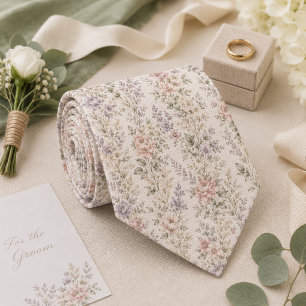 Gravata Casamento de Jardim Romântico Floral Pastel Vintag