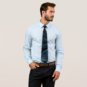 Gravata Casamento de Jeans Azuis Rustic Denim