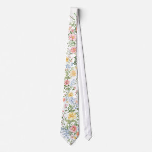 Gravata Casamento Floral de Jardim Ornate com Pastel Suave