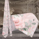 Gravata Casamento Floral do Jardim Secreto Rosa-Escamuflad<br><div class="desc">Uma gravata floral cor-de-rosa,  cor-de-rosa,  que apresenta um cenário pintado de cor-d-água de peões florais cor-de-rosa pincelados num jardim secreto.</div>