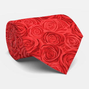 Gravata Casamento no Campo com Estampa de Rosa para Empres
