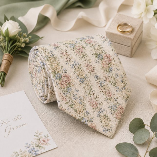 Gravata Casamento no Jardim Inglês Romântico (Criador carregado)