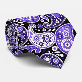 Gravata Casamento Ocidental de Purple Paisley Rico do Texa