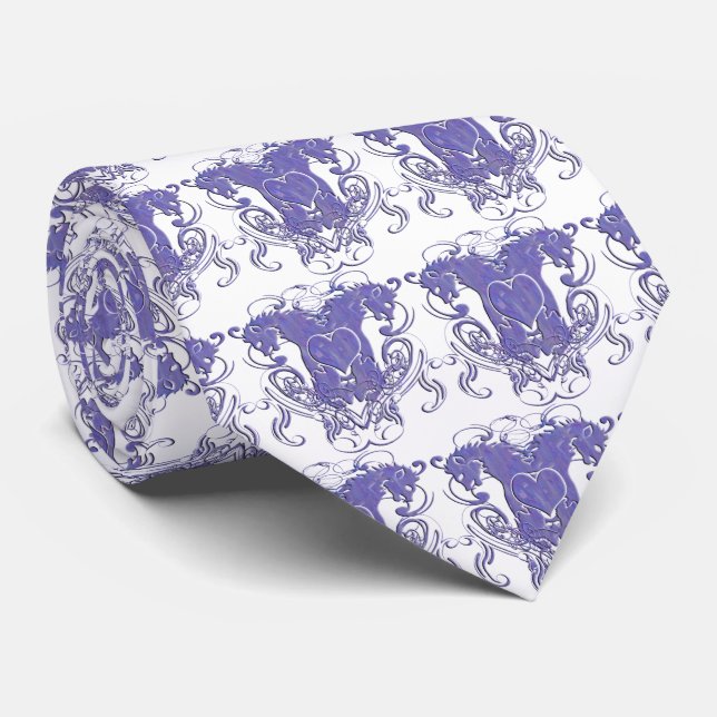 Gravata Casamento Renascentista Lion Rampant (Rolled)