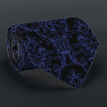 Gravata Casamento tema damasco Preto de Contorno Azul<br><div class="desc">Colheres de merda por Leonbience. Precisa de ajuda para localizar um produto ou tem dúvidas? Envie-me uma mensagem leonbience@rogers.com</div>