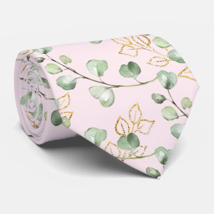 Gravata Casamento Verde Salvia e Dourado Rosa Cor de Rosa