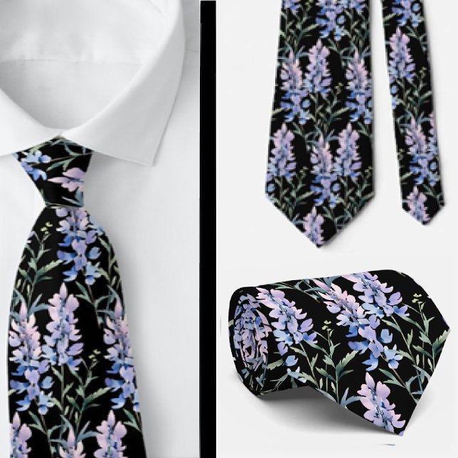 Gravata Casual Flores Selvagens Boho (Criador carregado)