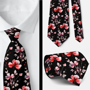 Gravata Casual Flores Selvagens Boho Escritório
