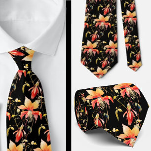 Gravata Casual Flores Selvagens Boho Escritório