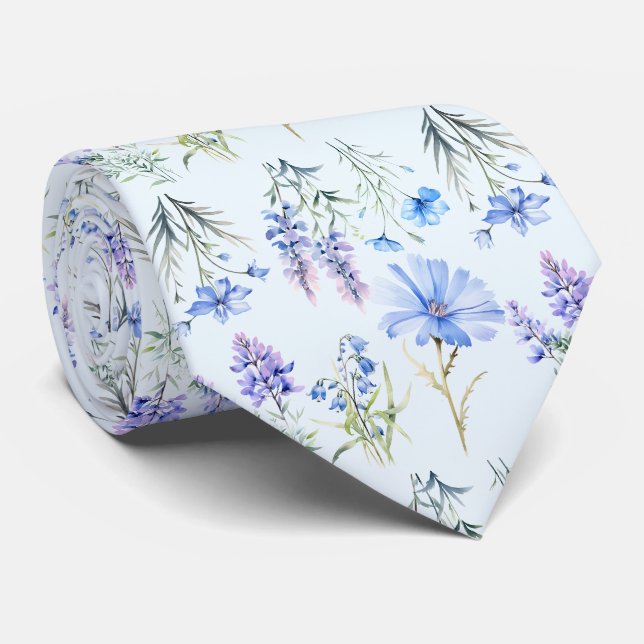 Gravata Casual Flores Silvestres Boho (Rolled)