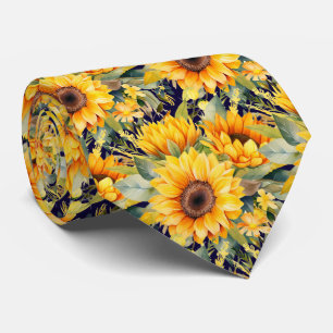 Gravata Casual para Escritório Van Gogh Girassói