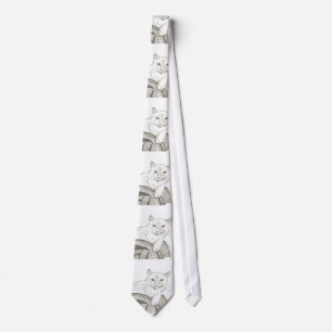 Gravata Cat Ragdoll Portrait Tie