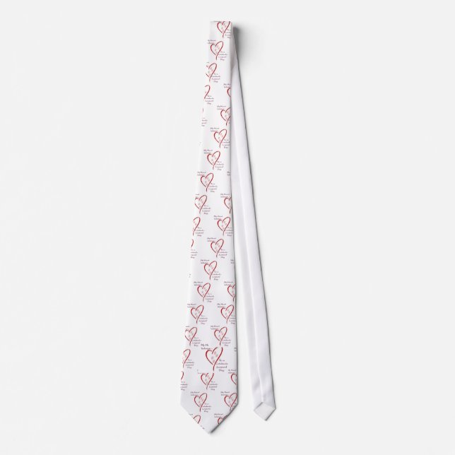 Gravata Catahoula Leopard Dog Hearts Pertence (Frente)