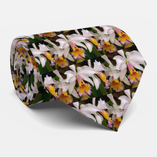 Gravata Cattleya Orchids Men's Tie