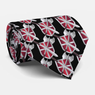 Gravata Cavaleiros Guerreiros Vikings Mascot Necktie de Fu