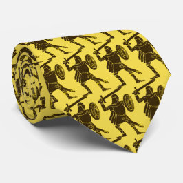 Gravata Cavaleiros Guerreiros Vikings Mascot Necktie de Fu
