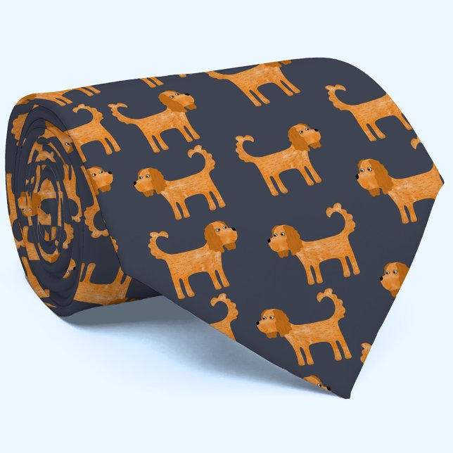 Gravata Cavalier King Charles Spaniel Dog (Criador carregado)