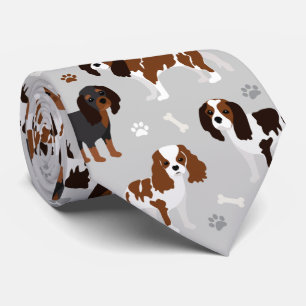 Gravata Cavalier King Charles Spaniel Paws e Bones