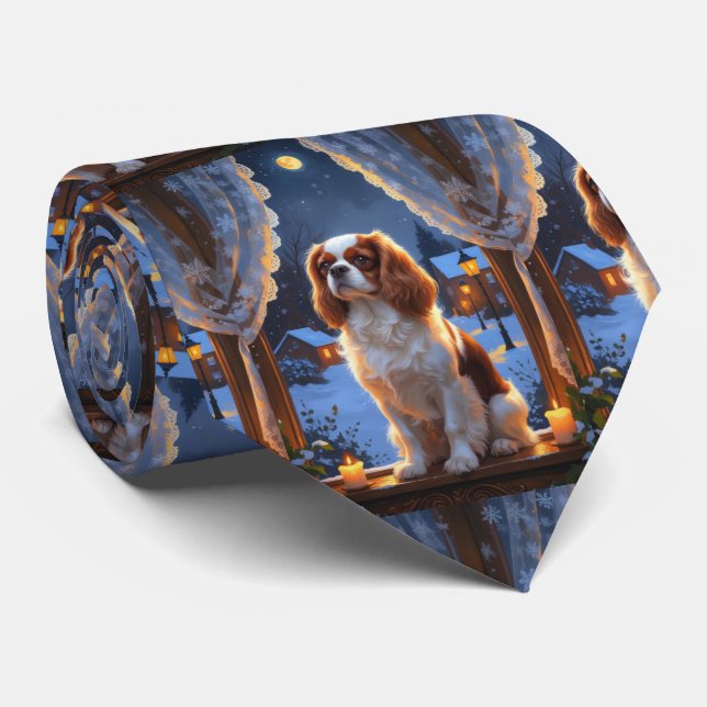 Gravata Cavalier King com Férias de Natal (Rolled)
