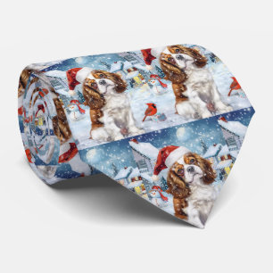 Gravata Cavalier King Winter Wonderland Natal Joy