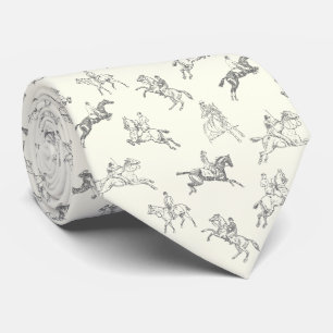 Gravata Cavalo Negro Equestre Clássico Elegante