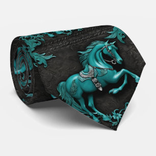 Gravata Cavalo Turquesa Russo do País Ocidental