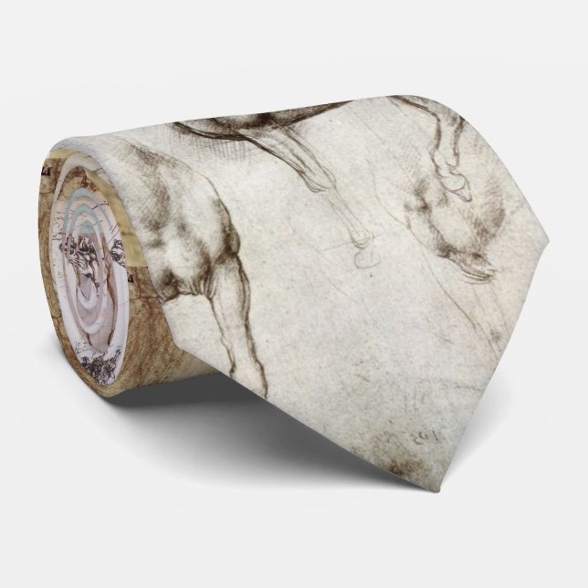 Gravata Cavalos de da Vinci (Rolled)