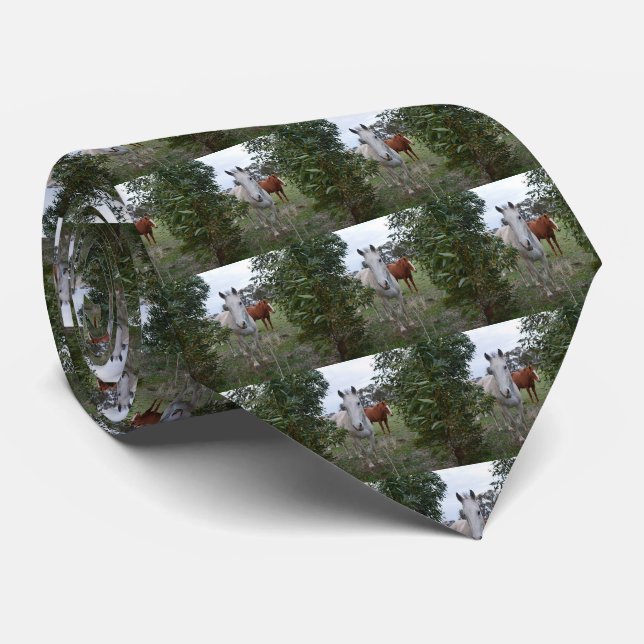 Gravata Cavalos de Peekaboo (Rolled)