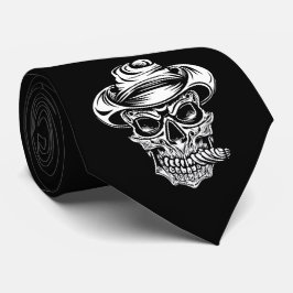 Gravata Caveira Assustadora Víbora o Halloween