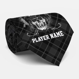 Gravata Caveira de Hóquei (personalizado)