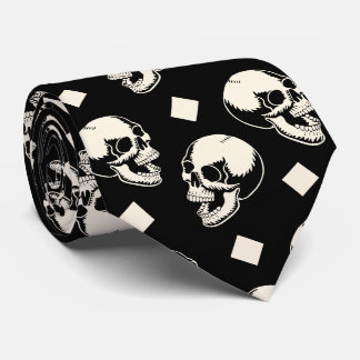 Gravata Celebração de Halloween com Padrão de Diamantes e