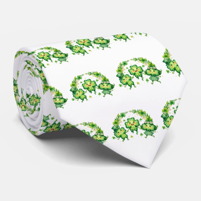 Gravata Celebre o Dia de São Patrício (Rolled)