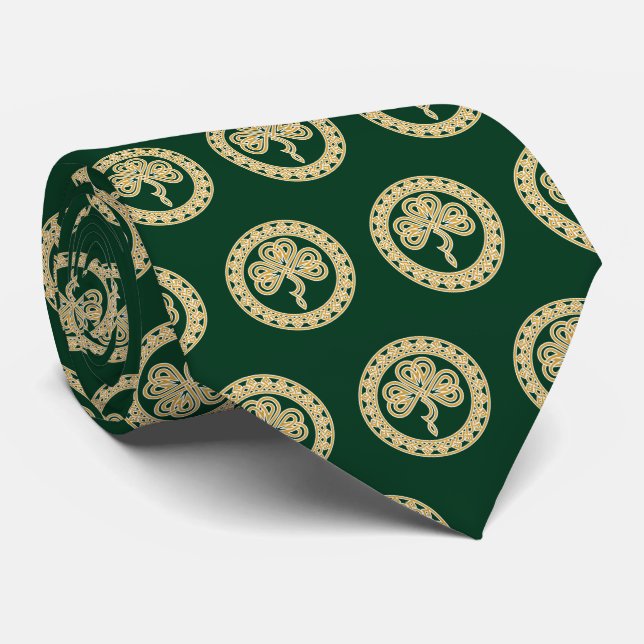 Gravata Celtic Knot Shamrock (Rolled)