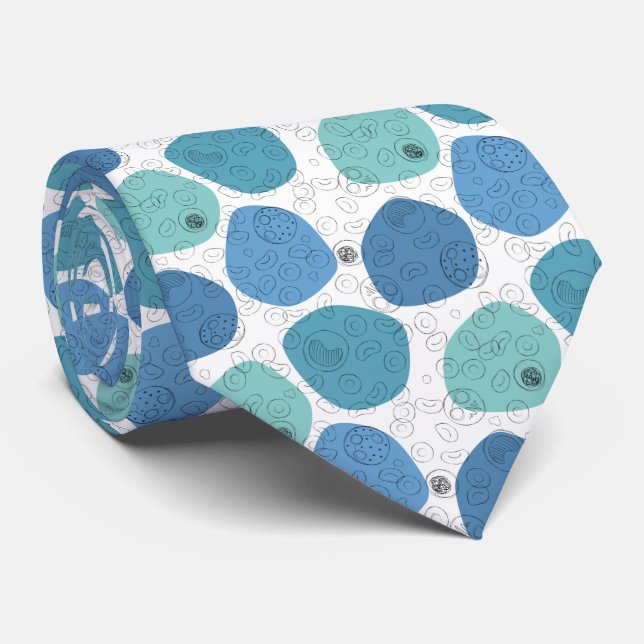 Gravata Células sanguíneas - Blues (Rolled)