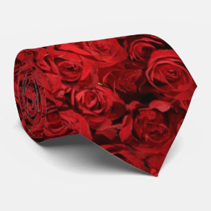 Gravata Centenas de Belas Rosas Vermelhas