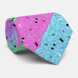 Gravata Cérebros Pastel Goth