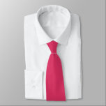 Gravata Cerise Pink Hidden Initials Solid Color Neck Tie<br><div class="desc">Cerise Pink Hidden Initials Solid Color. For weddings or everyday use, with initials hIdden on the back which you can easily personalise or delete if not required. Can be changed to any color of your choice via the Customize Further option, or please message me if you need help with this....</div>
